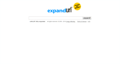Desktop Screenshot of expandurl.com
