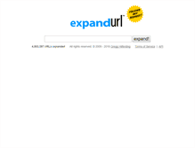 Tablet Screenshot of expandurl.com